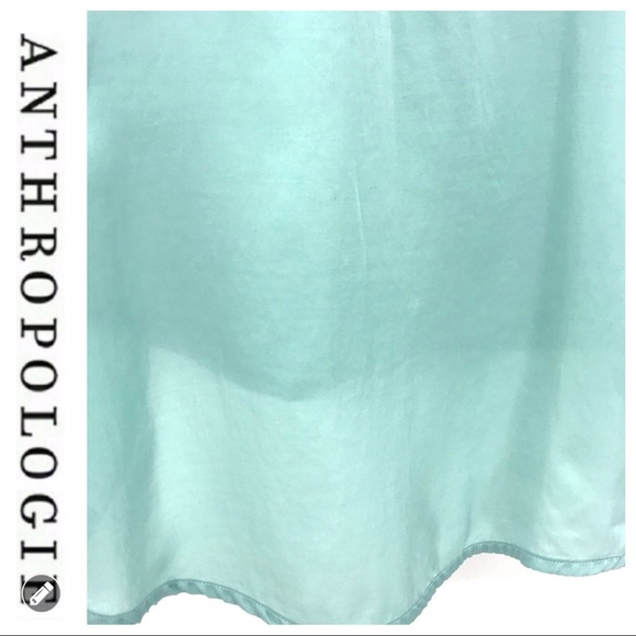 💕SALE💕 Anthropologie Deletta Mint Green Top - Picture 7 of 8